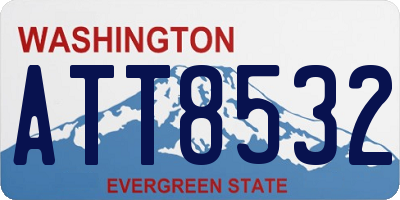 WA license plate ATT8532