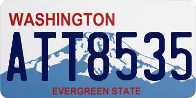 WA license plate ATT8535