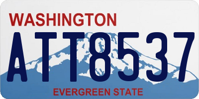 WA license plate ATT8537