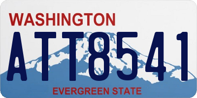 WA license plate ATT8541