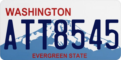 WA license plate ATT8545
