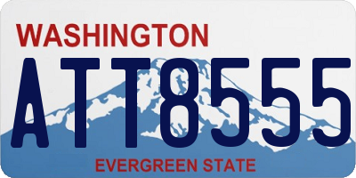 WA license plate ATT8555