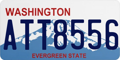 WA license plate ATT8556