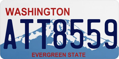 WA license plate ATT8559