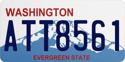 WA license plate ATT8561