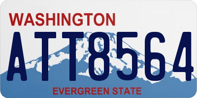 WA license plate ATT8564