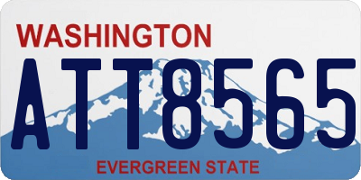 WA license plate ATT8565