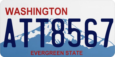 WA license plate ATT8567
