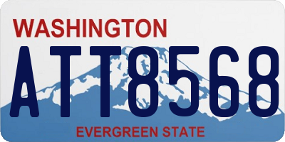 WA license plate ATT8568