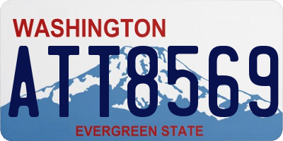 WA license plate ATT8569