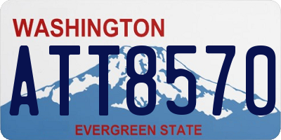WA license plate ATT8570