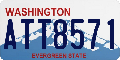 WA license plate ATT8571