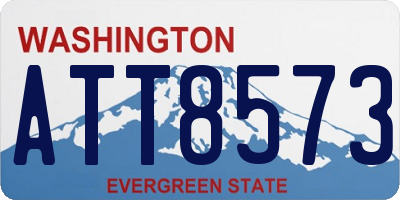 WA license plate ATT8573