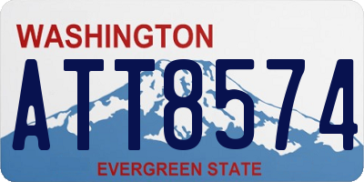 WA license plate ATT8574