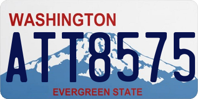 WA license plate ATT8575