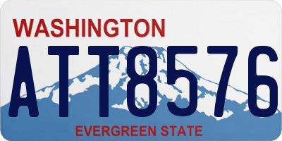 WA license plate ATT8576