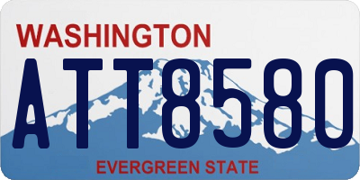 WA license plate ATT8580