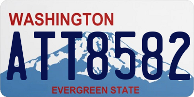 WA license plate ATT8582
