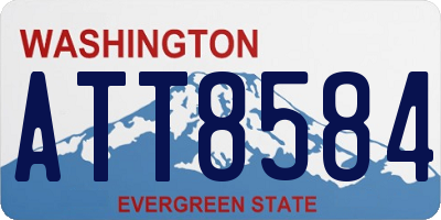WA license plate ATT8584