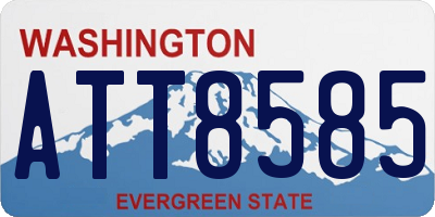 WA license plate ATT8585