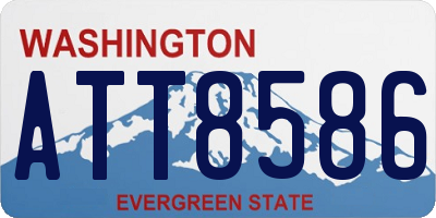 WA license plate ATT8586