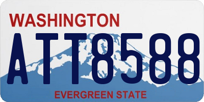 WA license plate ATT8588