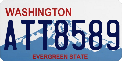WA license plate ATT8589