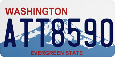WA license plate ATT8590