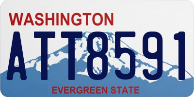 WA license plate ATT8591