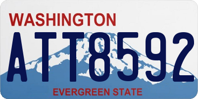 WA license plate ATT8592