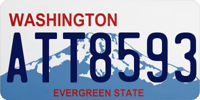 WA license plate ATT8593