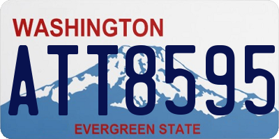 WA license plate ATT8595