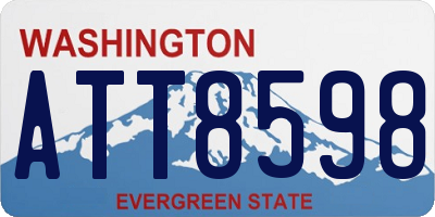 WA license plate ATT8598