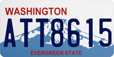 WA license plate ATT8615