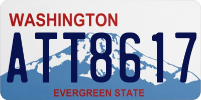 WA license plate ATT8617