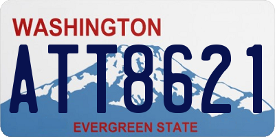 WA license plate ATT8621