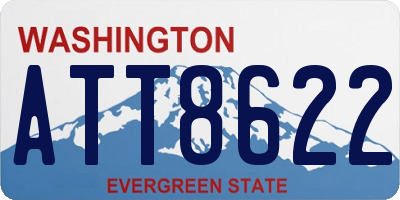 WA license plate ATT8622