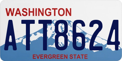 WA license plate ATT8624