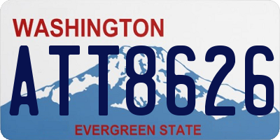 WA license plate ATT8626