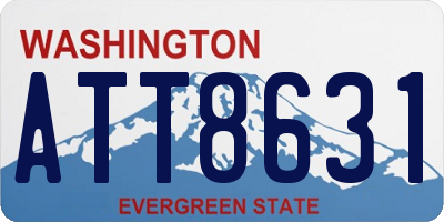 WA license plate ATT8631