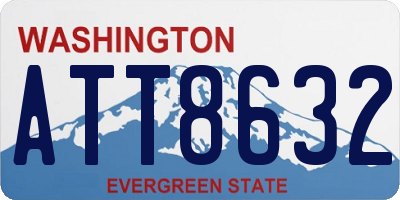 WA license plate ATT8632