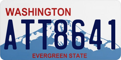 WA license plate ATT8641