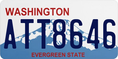 WA license plate ATT8646