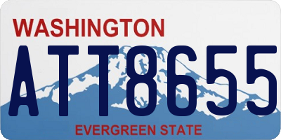 WA license plate ATT8655