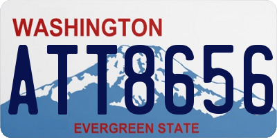 WA license plate ATT8656