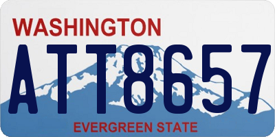 WA license plate ATT8657