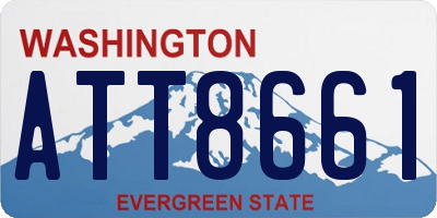 WA license plate ATT8661