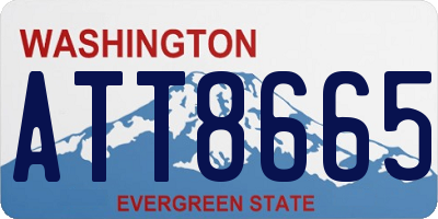 WA license plate ATT8665