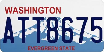 WA license plate ATT8675