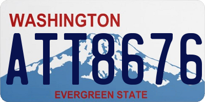 WA license plate ATT8676
